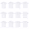 12 Pack: White Adult Polyester Crew Neck T-Shirt by Make Market®